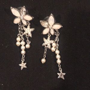Swarovski flower earring